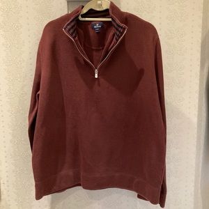 Faconnable XL pull over sweater burgundy